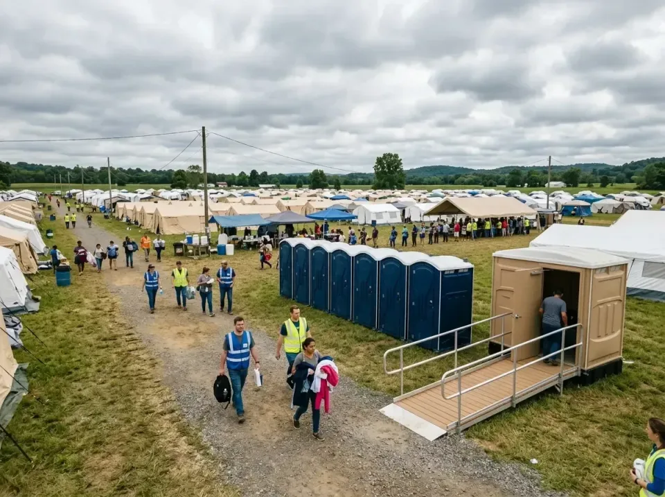 disaster-relief-camp-restrooms-010 — frequently asked questions, Dumpster & Portable Bathrooms Rental in Hudson, IL